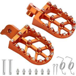 CNC Aluminum Foot Pegs Compatible with Tuttio Soleil01 Electric Dirt Bike, Anodized Ebike FootPegs for Tutti Soleil 01 Electric Motorcycle Tutto E Bike with Springs Hardware Accessories in Saudi Arabia