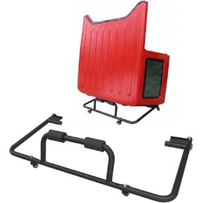 VEROMAC Hard Top Storage Carrier/Rack Steel Black Textured Adjustable Hard Top Carrier Compatible with 1987-2024 Wrangler YJ TJ JK JL Movable Rack in Saudi Arabia