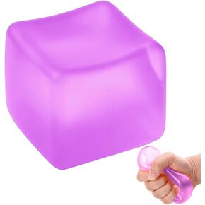 Fidget Squishies Ice Cube Stress Balls, Ice Cube Squishy Slow Rise, Squishies Ice Squeeze Cubes,Squishy Cube Stress Relief,Square Shape Squishy Balls for Offices Home or Party (Blue) in Saudi Arabia