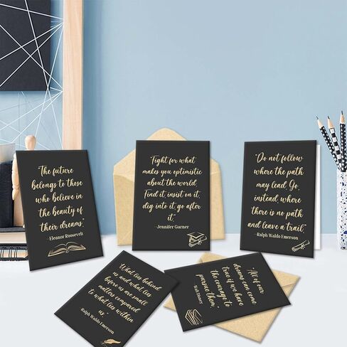 24 Pack Graduation Quotes Cards, Inspirational Note Graduation Cards Bulk with Envelopes and Stickers, Boxed Grad Gifts for College & High School Graduates in Saudi Arabia