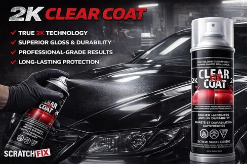 Scratch Fix® Professional 2K Clear Coat Spray Paint, High Gloss Automotive Clearcoat Aerosol, Scratch & UV Resistant, Fast‑Drying 2‑Part Epoxy, Easy Activation, Pro‑Grade Spray Gun Finish in Saudi Arabia