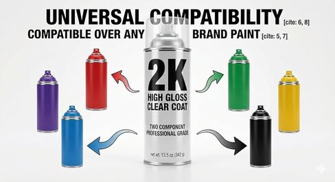 Scratch Fix® Professional 2K Clear Coat Spray Paint, High Gloss Automotive Clearcoat Aerosol, Scratch & UV Resistant, Fast‑Drying 2‑Part Epoxy, Easy Activation, Pro‑Grade Spray Gun Finish in Saudi Arabia