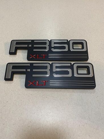 2 X Vintage New Emblem 350 XLT Nameplate Compatible with 93-97 Logo 350XLT Badge Side Door in Saudi Arabia