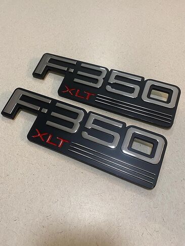 2 X Vintage New Emblem 350 XLT Nameplate Compatible with 93-97 Logo 350XLT Badge Side Door in Saudi Arabia