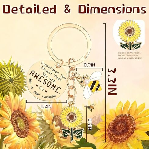 Sunflower Keychains sunflower gifts for women friendship keychain gift wallet chain in Kuwait