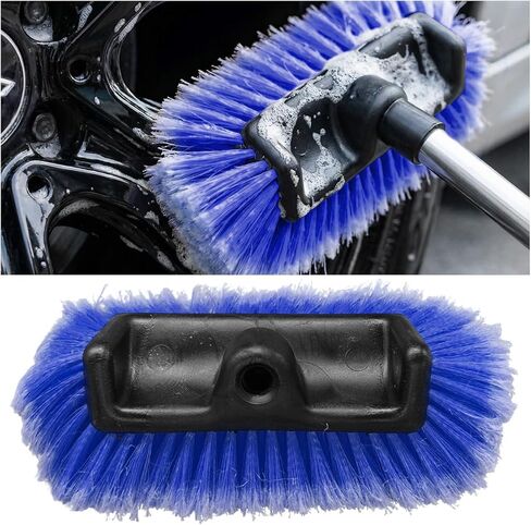 11" Car Wash Brush Head, Soft Bristle Car Cleaning Brush, Universal Automotive Brushes Head Compatible with Poles, Multifunctional Vehicle Detailing Accessories for Trucks, RVs, Boats (Blue) in Saudi Arabia