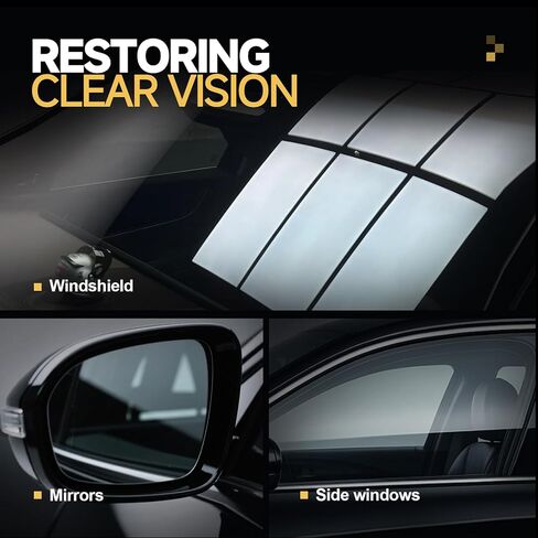 Handheld Glass Oil Film Remover for Car Window, Automotive Oil Film Cleaning Brush for Clear View, TSCA Certified Windshield Cleaner, Easy to Apply - Glass Emulsion Cleaner in Saudi Arabia