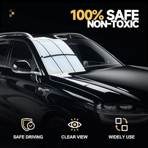 Handheld Glass Oil Film Remover for Car Window, Automotive Oil Film Cleaning Brush for Clear View, TSCA Certified Windshield Cleaner, Easy to Apply - Glass Emulsion Cleaner in Saudi Arabia