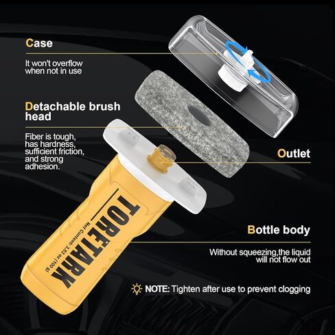Handheld Glass Oil Film Remover for Car Window, Automotive Oil Film Cleaning Brush for Clear View, TSCA Certified Windshield Cleaner, Easy to Apply - Glass Emulsion Cleaner in Saudi Arabia