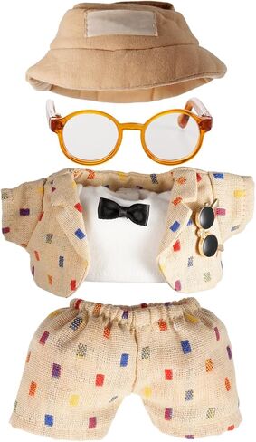 Clothes for 17cm Dolls, Accessories for 17cm Doll, Clothes Set for Doll, Fashionable Cute Elegant Matchable Style 5 PCS Set Hat Clothes for Dolls Accessories (No Doll) (Pink) in Saudi Arabia
