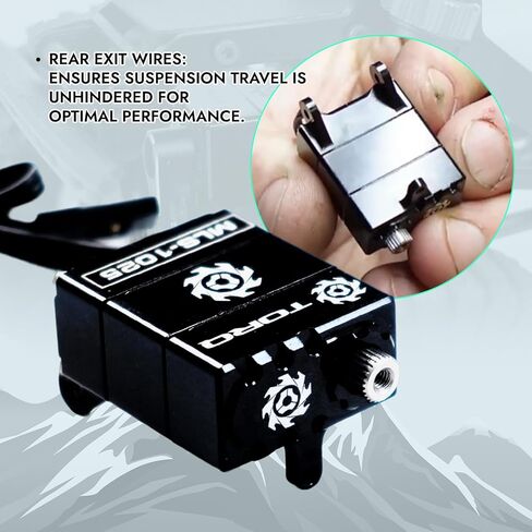 HELIDIRECT TORQ MLS-1025 Premium High Torque Servo for REDCAT Ascent-18 - Remote Control Car, RC Car, RC Crawler Upgrade Electronics RC Servo Redcat 1/18 Scale (MLS-1025 w Servo Horn) in Saudi Arabia