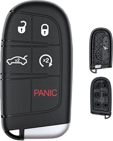 Key Fob Cover Fits for Dodge Dart Charger Challenger Chrysler 200 300 Dodge Durango Journey Jeep Grand Cherokee Compass Keyless Entry Remote Control Key Fob Case Shell in Saudi Arabia