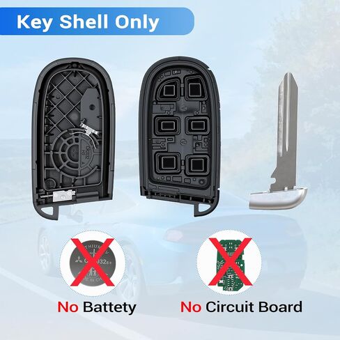 Key Fob Cover Fits for Dodge Dart Charger Challenger Chrysler 200 300 Dodge Durango Journey Jeep Grand Cherokee Compass Keyless Entry Remote Control Key Fob Case Shell in Saudi Arabia