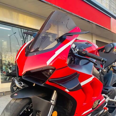 Motorcycle Windscreen Windshield Screen Shield Wind Deflector for Ducati Panigale V2 V4 R V4R V4S 2020 2021 2022 2023 (Dark Smoke) in Saudi Arabia