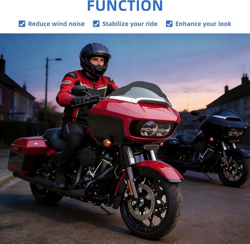 شريط زخرفة الزجاج الأمامي المقسم من الألومنيوم للدراجات النارية متوافق مع Road Glide 2014-2023، مجموعة أدوات مركزية للتجول لملحقات Harley Road Glide Ultra FLTRU FLTRX Special FLTRXS 2014-2023، فضي in Kuwait