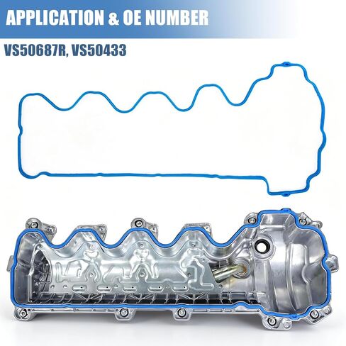 Sorello Engine Valve Cover Gasket Set Compatible with Ford Expedition Explorer F-150 F-250 F-350 Mustang for Lincoln Mark LT for Mercury for Avanti for 4.6L 5.4L V8 Engine - Replace VS50687R VS50433 in Saudi Arabia