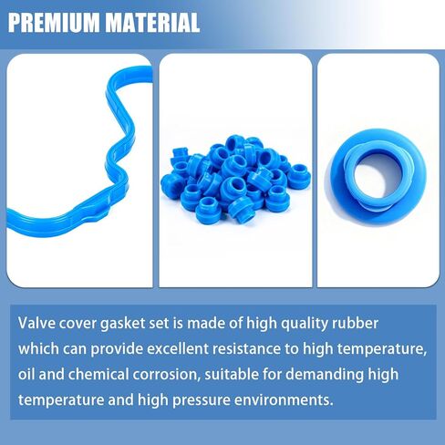 Sorello Engine Valve Cover Gasket Set Compatible with Ford Expedition Explorer F-150 F-250 F-350 Mustang for Lincoln Mark LT for Mercury for Avanti for 4.6L 5.4L V8 Engine - Replace VS50687R VS50433 in Saudi Arabia