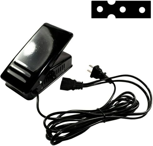 وحدة تحكم القدم HQRP متوافقة مع Necchi YC-482 3010A، 3101، 304، 3204FB، 3205FA، 3537، 3355، 549، D5051، NL3، NL4، PL1-26، S3010 سلك طاقة دواسة ماكينة الخياطة in Kuwait