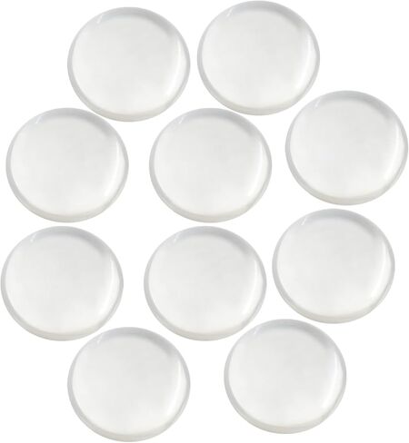 Bivethoi 100 Pcs 16mm Clear Glass Cabochons, Crystal Clear Dome Glass Gems for DIY Craft, Photo Charms, Jewelry Making, Cameo Pendants, Bracelets, Necklaces in Kuwait