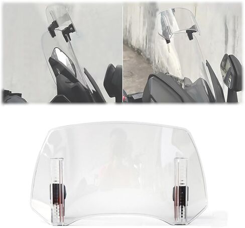 الزجاج الأمامي للدراجة النارية Yamaha Majesty 400 2004-2016، مشبك سبويلر للزجاج الأمامي المرتفع، واقي منحرف الزجاج الأمامي قابل للتعديل، تمديد الزجاج الأمامي للدراجات النارية، D/300 in Kuwait