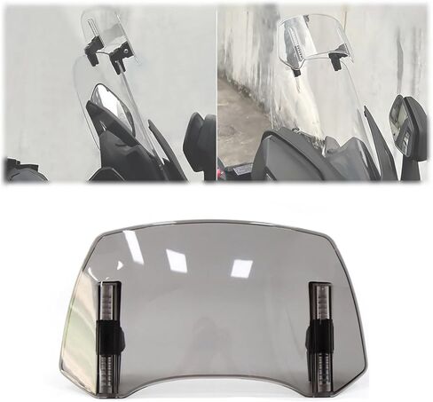 الزجاج الأمامي للدراجة النارية Yamaha Majesty 400 2004-2016، مشبك سبويلر للزجاج الأمامي المرتفع، واقي منحرف الزجاج الأمامي قابل للتعديل، تمديد الزجاج الأمامي للدراجات النارية، D/300 in Kuwait