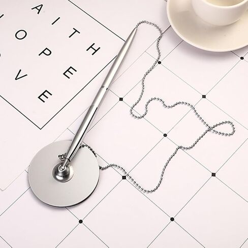 NUOBESTY قطعتان من أقلام حبر جاف معدنية مع سلسلة أقلام توقيع تجارية احترافية للاستخدام في المكتب والفندق in Kuwait