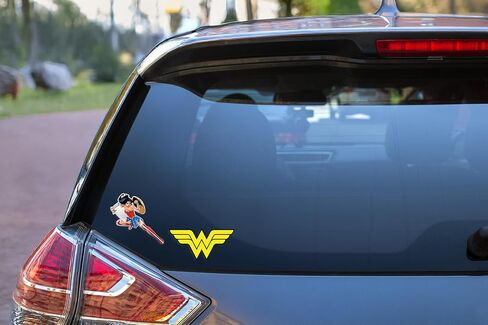 ملصقات كهربائية مرخصة رسميًا من DC Comics Wonder Woman in Action & رمز ديناميكي | ملصقات فينيل ممتازة مقاومة للطقس للسيارات وزجاجة المياه والهاتف والمزيد| صنع في الولايات المتحدة الأمريكية | مجموعة من 3 in Kuwait