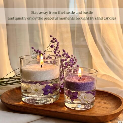 TRESSON 10 Color Sand Candle Wax with Wicks - Plant Pearled Candle Sand Set (1.76oz Each Color, 1.1lb/17.6oz Total DIY Refillable Candle Icewax for Handmade Candle Making in Saudi Arabia