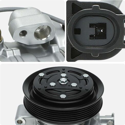 ضاغط مكيف هواء AISIN AFTERMARKET ACCH-00790 - متوافق مع Honda HR-V 2016-2022 1.8 لتر - مع أخدود 6 بكرات، مع قابض in Kuwait