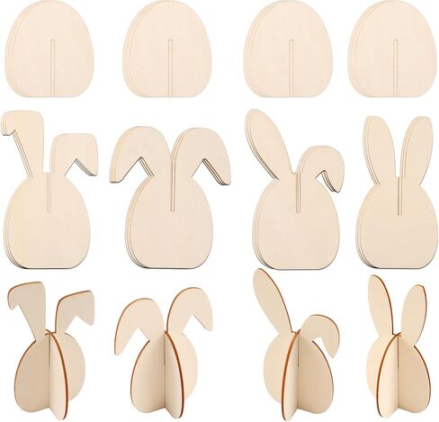 24Pcs Wood Flower Spring Crafts to Paint, DIY 3D Paintable Unfinished Wooden Slices for Craft, Flowers Cutouts Ornaments for Painting Decorations (Flowers) in Saudi Arabia