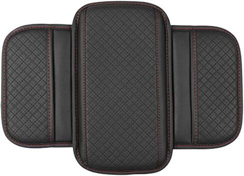 Car Center Console Cover, Vehicle Arm Rest Cover Cushion with 2 Storage Bags, Automotive Interior Armrest Box Middle Console Protector, Universal for SUV Sedan Truck (Black) in Kuwait