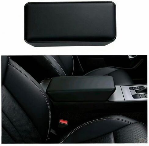 Upgraded Non-Slip Center Console Armrest Cover for 2025 2026 Tesla Model Y Juniper & Model 3 Highland, Protect Your Original Arm Rest, Interior Accessories (Black) in Saudi Arabia