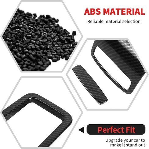 RT-TCZ Armrest Storage Box Cover Trim Decoration Interior Accessories for Chevy Avalanche/Suburban/Tahoe/Silverado 2007-2013,for GMC Yukon/Sierra 2007-2013 (Black Carbon Fiber) in Kuwait