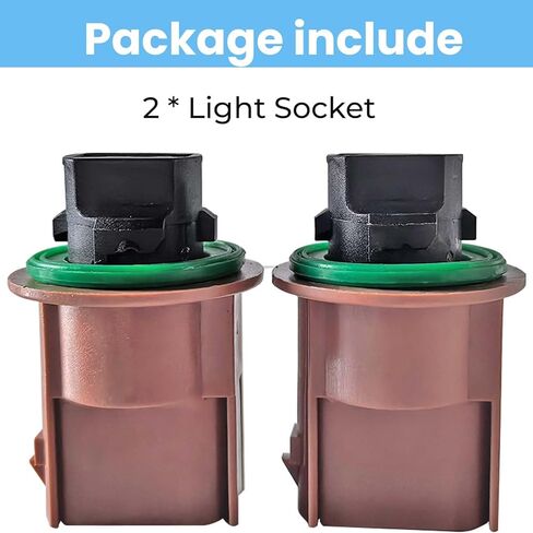 2Pcs Front Turn Signal Light Blinker Socket Compatible with Ford Mustang F-150 F-350 2015-2017 in Saudi Arabia