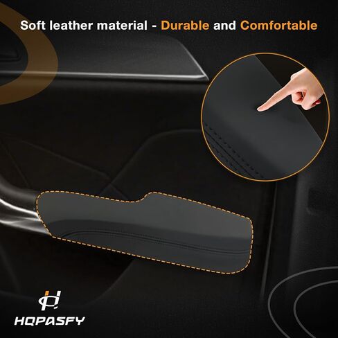 HQPASFY Door Armrest Trim Front, Compatible with 2011-2023 Dodge Charger Chrysler 300, Driver & Passenger Side Pair, Replaces# 1WK37DX9AB 1WK36YSAAB Black in Kuwait