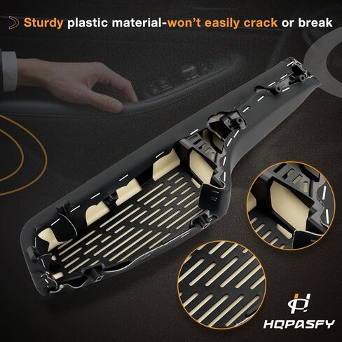 HQPASFY Door Armrest Trim Front, Compatible with 2011-2023 Dodge Charger Chrysler 300, Driver & Passenger Side Pair, Replaces# 1WK37DX9AB 1WK36YSAAB Black in Kuwait