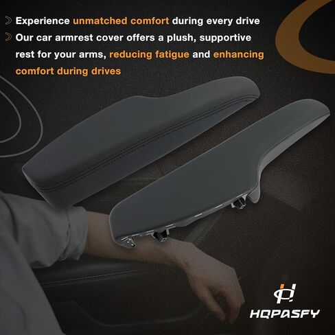 HQPASFY Door Armrest Trim Front, Compatible with 2011-2023 Dodge Charger Chrysler 300, Driver & Passenger Side Pair, Replaces# 1WK37DX9AB 1WK36YSAAB Black in Kuwait