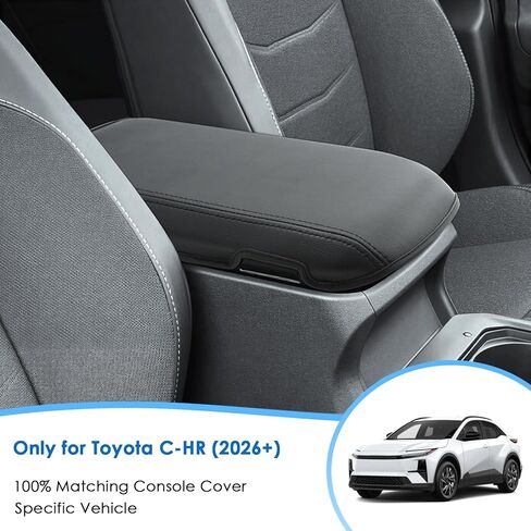 for 2026 Toyota C-HR Center Console Cover, for Toyota C-HR (SE/XSE), Waterproof&Comfy Leather Armrest Cover 2026 C-HR Accessories in Kuwait