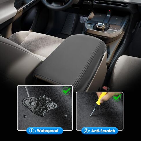 for 2026 Toyota C-HR Center Console Cover, for Toyota C-HR (SE/XSE), Waterproof&Comfy Leather Armrest Cover 2026 C-HR Accessories in Kuwait