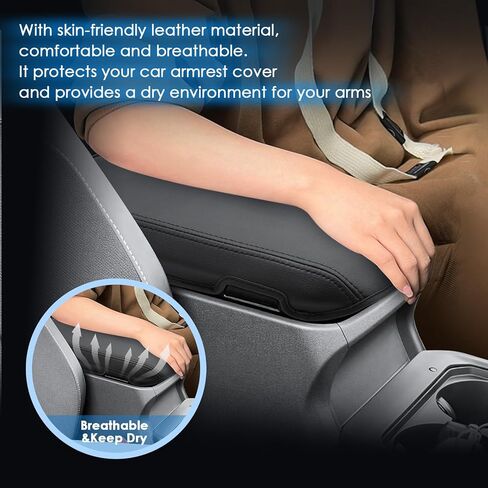 for 2026 Toyota C-HR Center Console Cover, for Toyota C-HR (SE/XSE), Waterproof&Comfy Leather Armrest Cover 2026 C-HR Accessories in Kuwait
