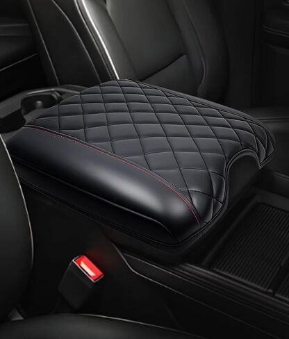 Center Console Cover for Chevy Silverado & GMC Sierra 2019-2025, Tahoe & Suburban & Yukon 2021-2025 Accessories, Leather Middle Armrest Console Cover Elbow Rest Cushion Pad, Bucket Seat Console Only in Saudi Arabia