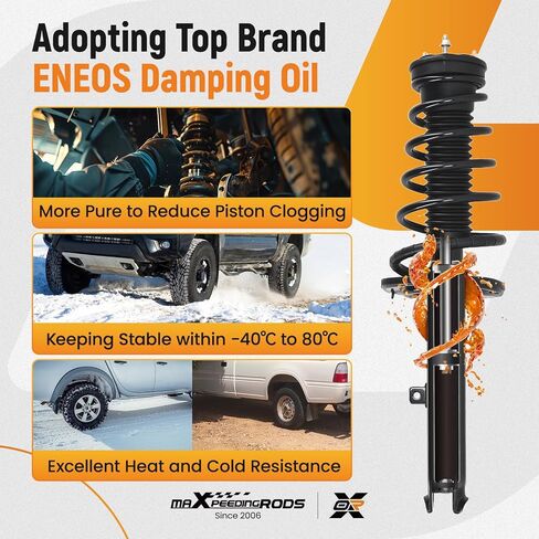 maXpeedingrods 2Pcs Rear Struts Shocks for Toyota Camry 2012-2017, 172942 172943 Shock Absorber Struts with Coil Spring Assembly in Kuwait