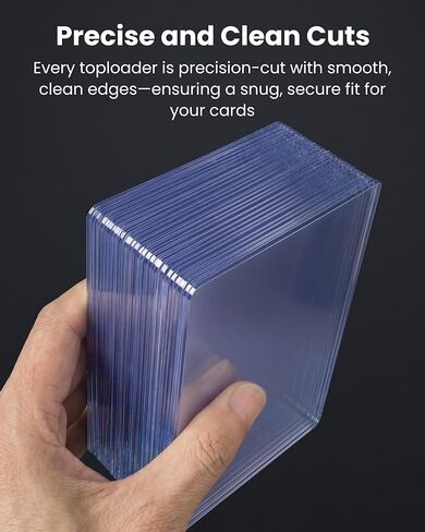5.4" x 7.4" Jumbo Card Sleeves Hard Plastic, 25 Pack Toploaders Card Protectors Fits up to 5.67 x 7.64 in Oversized Trading Cards & Photos, 35PT Semi Rigid PVC Holder Archival Safe (Blue Tint) in Saudi Arabia