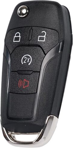 SUPALAND Flip Key Fob Shell Case Replacement Fits for Ford F150 F250 F350 F-150 F-250 Bronco Ranger Raptor 2015-2022 4-Button Remote Start Key Housing N5F-A08TDA 164-R8134 in Kuwait