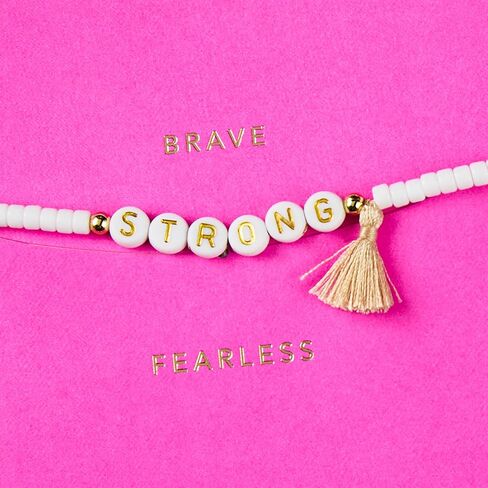 Hallmark Signature Friendship Bracelet Card (Brave, Love, Fearless) for Birthday, Galentine's Day, Graduation in Kuwait