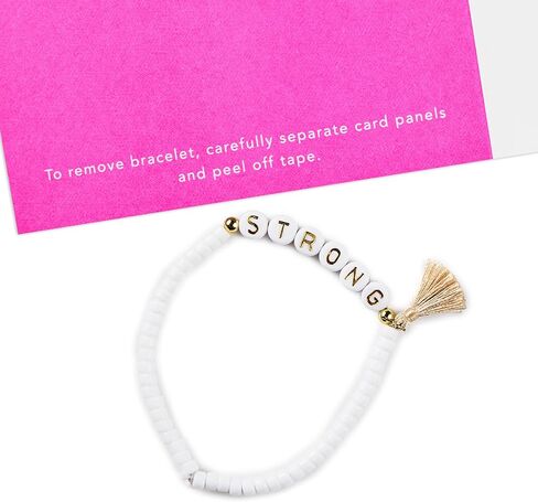 Hallmark Signature Friendship Bracelet Card (Brave, Love, Fearless) for Birthday, Galentine's Day, Graduation in Kuwait