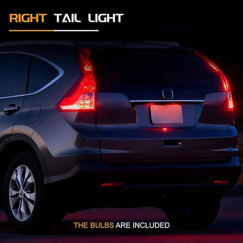 Tail Light Assembly with bulbs Compatible With 2012-2014 Honda CRV - (Right Passenger Side), Replace 33500-T0A-H01 HO2801183 in Saudi Arabia