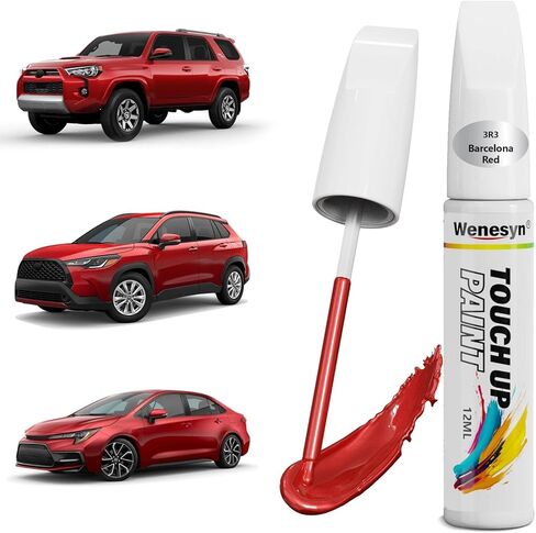 040 Super White/Ice Cap Touch Up Paint Compatible with Toyota, Car Paint Scratch Remover for Nicks & Chips Repair, Automotive Paints Exact Match RAV4/Camry/Corolla/Tacoma/Prius/Tundra/4Runner in Kuwait