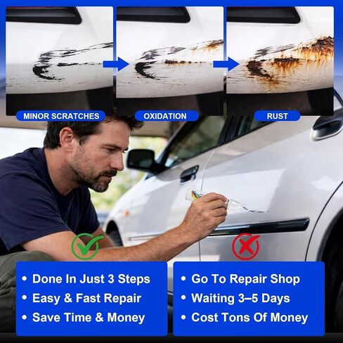 040 Super White/Ice Cap Touch Up Paint Compatible with Toyota, Car Paint Scratch Remover for Nicks & Chips Repair, Automotive Paints Exact Match RAV4/Camry/Corolla/Tacoma/Prius/Tundra/4Runner in Kuwait