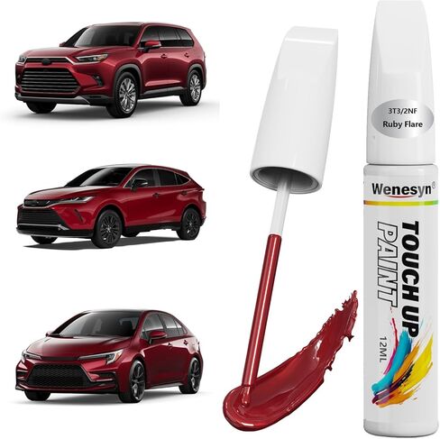 040 Super White/Ice Cap Touch Up Paint Compatible with Toyota, Car Paint Scratch Remover for Nicks & Chips Repair, Automotive Paints Exact Match RAV4/Camry/Corolla/Tacoma/Prius/Tundra/4Runner in Kuwait